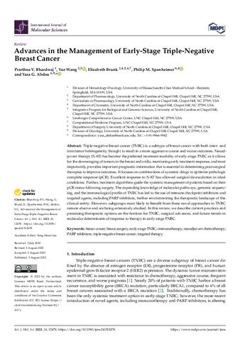 Advances in the Management of Early-Stage Triple-Negative Breast Cancer thumbnail