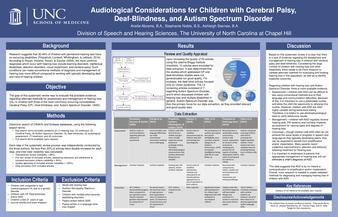 Audiological Considerations for Individuals with Cerebral Palsy, Deaf-blindness and Autism Spectrum Disorder thumbnail