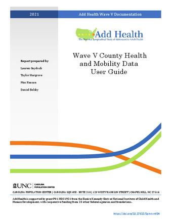 Wave V County Health and Mobility Data User Guide