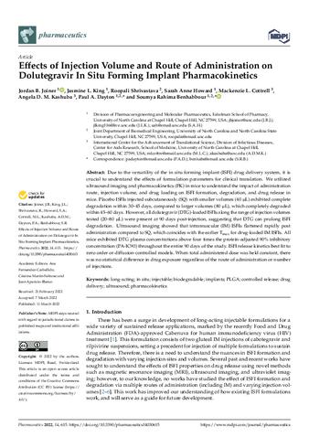 Effects of Injection Volume and Route of Administration on Dolutegravir In Situ Forming Implant Pharmacokinetics thumbnail