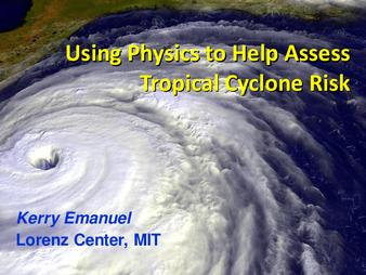 Using Physics to Help Assess Tropical Cyclone Risk thumbnail