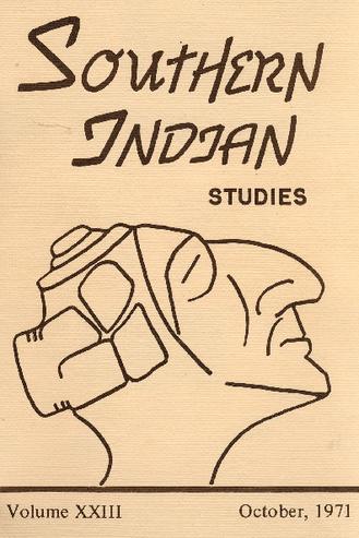 Southern Indian Studies, Volume 23 thumbnail
