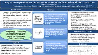 Caregiver Perspectives on Transition Services For Individuals with IDD and ADRD thumbnail
