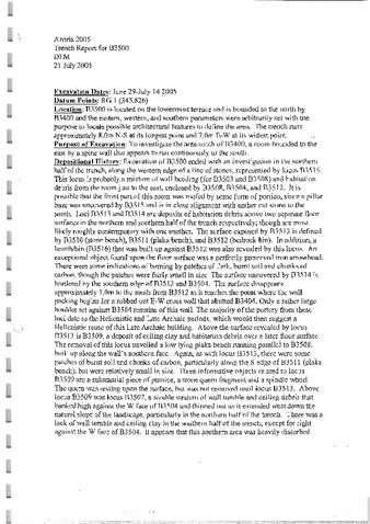 B3500 Final Report and Notes 2005 thumbnail