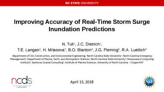 Improving Accuracy of Real-Time Storm Surge Inundation Predictions thumbnail