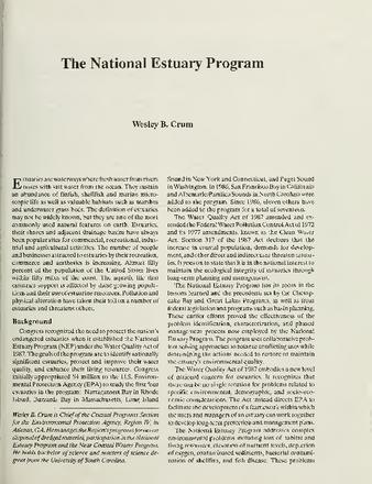The National Estuary Program thumbnail