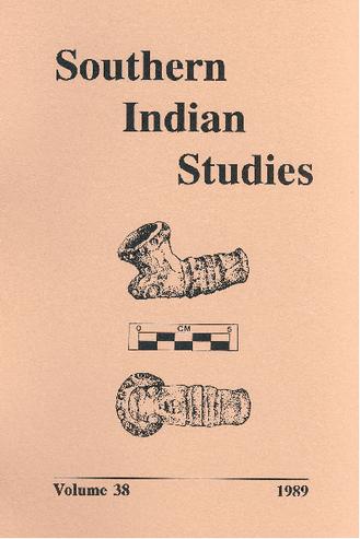 Southern Indian Studies, Volume 38 thumbnail