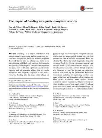 The impact of flooding on aquatic ecosystem services thumbnail