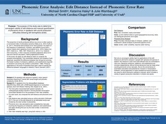 Phonemic Error Analysis: Edit Distance Instead of Phonemic Error Rate thumbnail