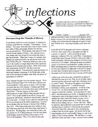 Inflections 1999, Vol. 3, No. 3 thumbnail