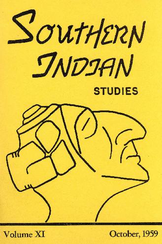 Southern Indian Studies, Volume 11 thumbnail
