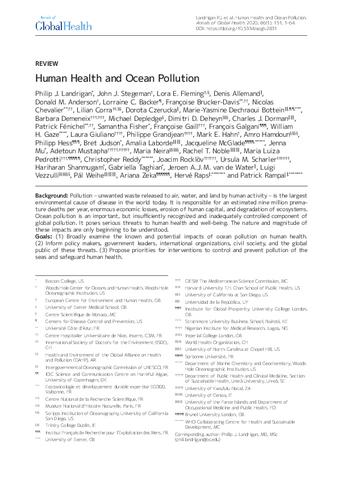 Human health and ocean pollution thumbnail