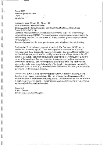 B2600 Final Report and Notes 2005 thumbnail