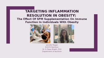 Targeting Inflammation Resolution in Obesity - The Effect of SPM Supplementation on Immune Function in Individuals with Obesity thumbnail