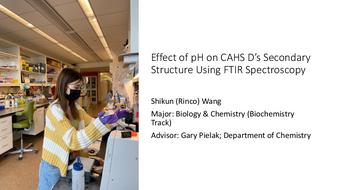 Effect of pH on CAHS D’s Secondary Structure Using FTIR Spectroscopy  thumbnail