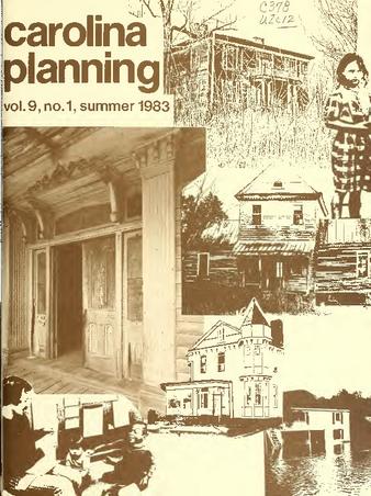 Carolina Planning Vol. 9.1: North Carolina's Small Cities thumbnail