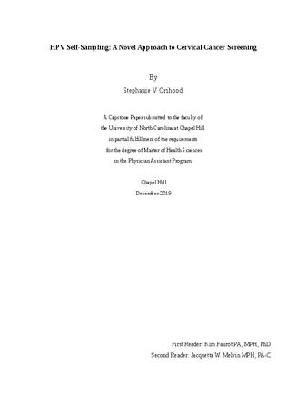 HPV Self-Sampling: A Novel Approach to Cervical Cancer Screening