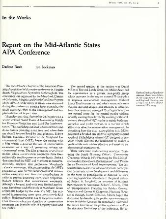 Report on the Mid-Atlantic States APA Conference thumbnail
