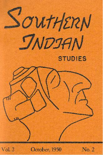 Southern Indian Studies, Volume 2 Issue 2 thumbnail