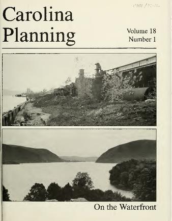 Carolina Planning Vol. 18.1: On the Waterfront thumbnail