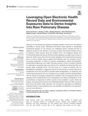 Leveraging Open Electronic Health Record Data and Environmental Exposures Data to Derive Insights Into Rare Pulmonary Disease thumbnail