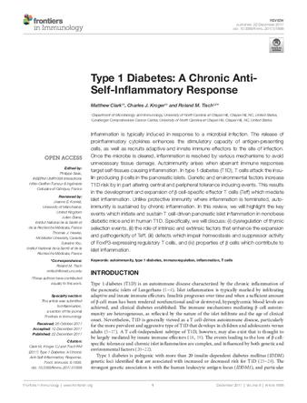 Type 1 Diabetes: A Chronic Anti-Self-Inflammatory Response thumbnail