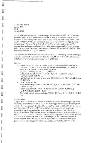 B3300 Final Report 2005 thumbnail