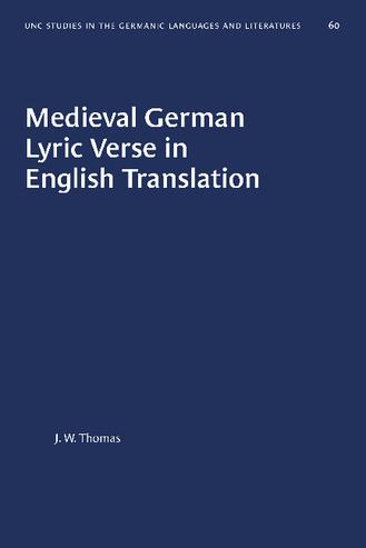 Medieval German Lyric Verse in English Translation thumbnail