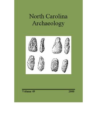 North Carolina Archaeology, Volume 49 thumbnail