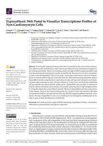 Expressheart: Web portal to visualize transcriptome profiles of non-cardiomyocyte cells thumbnail