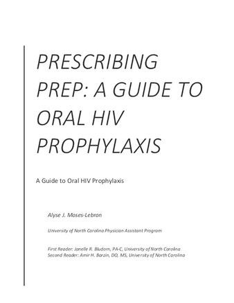 Prescribing Prep: A Guide to Oral HIV Prophylaxis thumbnail