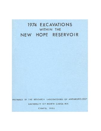 1974 Excavations Within the New Hope Reservoir thumbnail