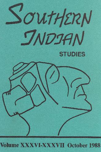 Southern Indian Studies, Volume 36-37 thumbnail