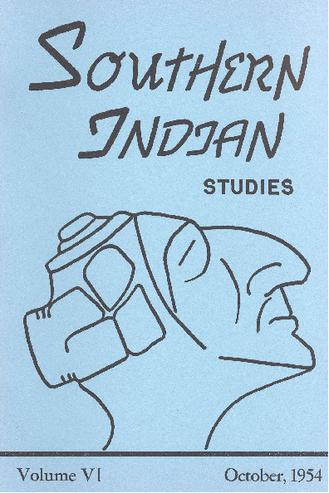 Southern Indian Studies, Volume 6