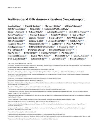 Positive-strand RNA viruses—a Keystone Symposia report thumbnail