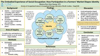 The Embodied Experience of Social Occupation: How Participation in a Farmers’ Market Shapes Identity thumbnail