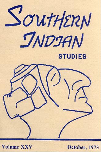 Southern Indian Studies, Volume 25 thumbnail