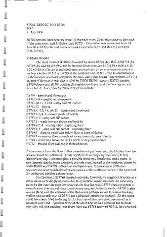 B3700 Final Report and Notes 2006 thumbnail