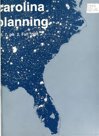 Carolina Planning Vol. 7.2: Planning in the Eighties