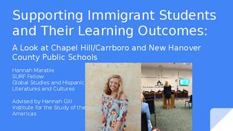 Supporting Immigrant Students and Their Learning Outcomes: A Look at Chapel Hill/Carrboro and New Hanover County Public Schools thumbnail