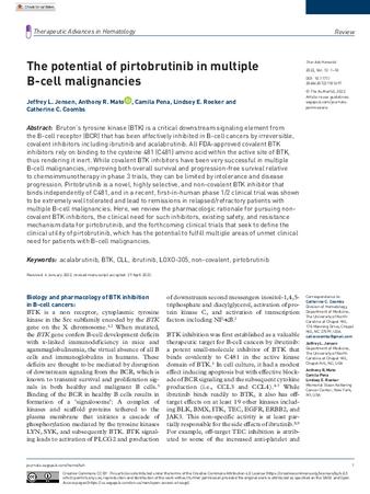 The potential of pirtobrutinib in multiple B-cell malignancies