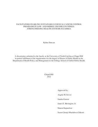 thesis on cervical cancer