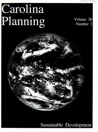 Carolina Planning Vol. 20.1: Sustainable Development thumbnail