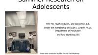 Summer Research on Adolescents thumbnail