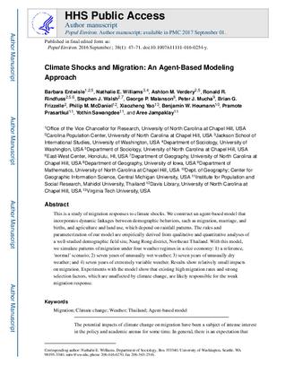 Climate shocks and migration: an agent-based modeling approach thumbnail