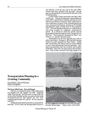 Transportation Planning in a Growing Community thumbnail