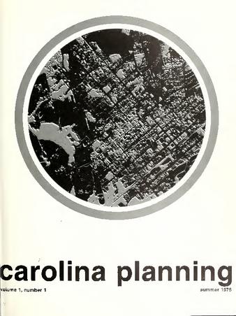 Carolina Planning Vol. 1.1: Inaugural Issue