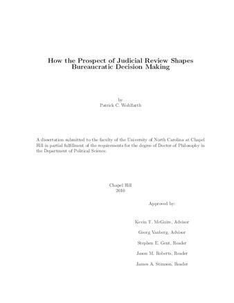 judicial review dissertation