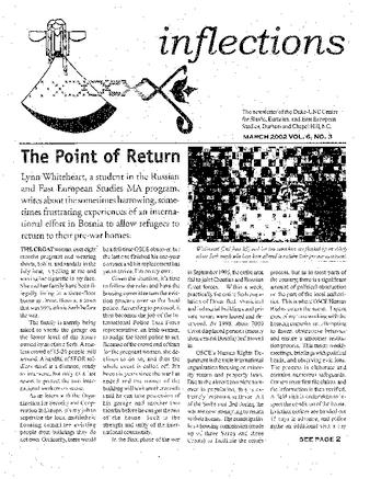 Inflections 2002, Vol. 6, No. 3 thumbnail