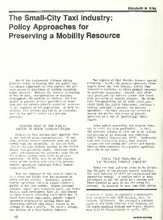 The Small-City Taxi Industry: Policy Approaches for Preserving a Mobility Resource thumbnail